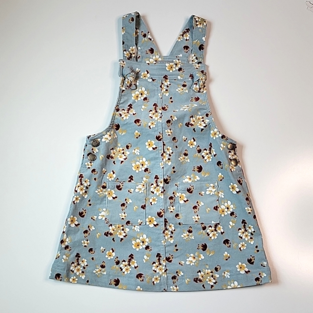 Girls floral overall skirt size 5